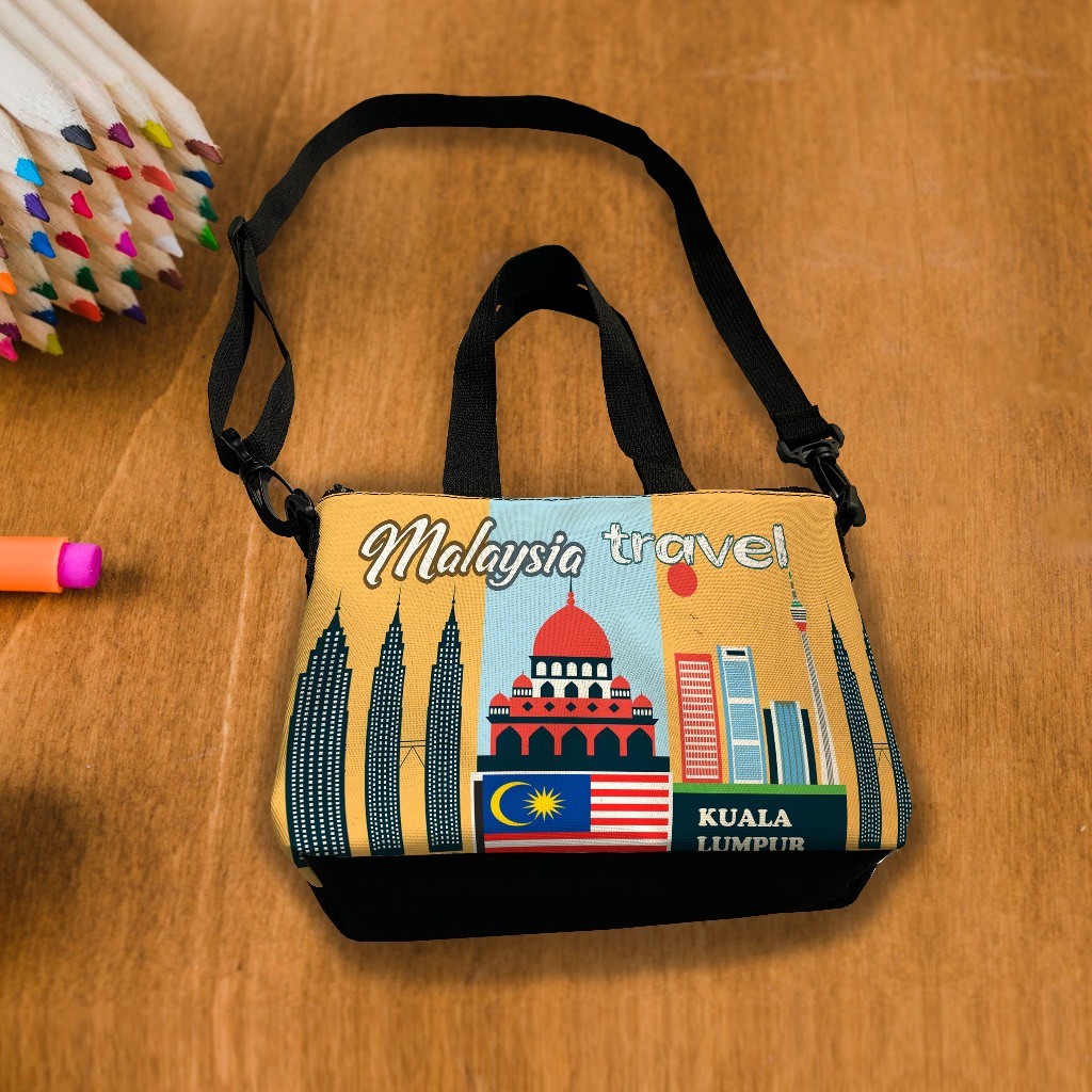 TAS WANITA MALAYSIA SOUVENIR 6 MOTIF SIAP KIRIM