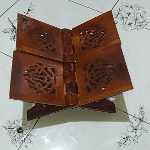 Rekal Al Quran Kayu Jati Meja Lipat Kayu Jati Meja Alquran