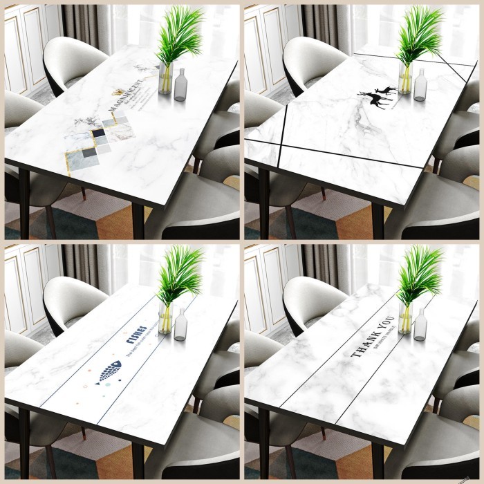 Terlaris Taplak Meja Kerja Aesthetic Premium/Alas Meja Makan Anti Air/Taplak Meja Tamu/Taplak Meja
