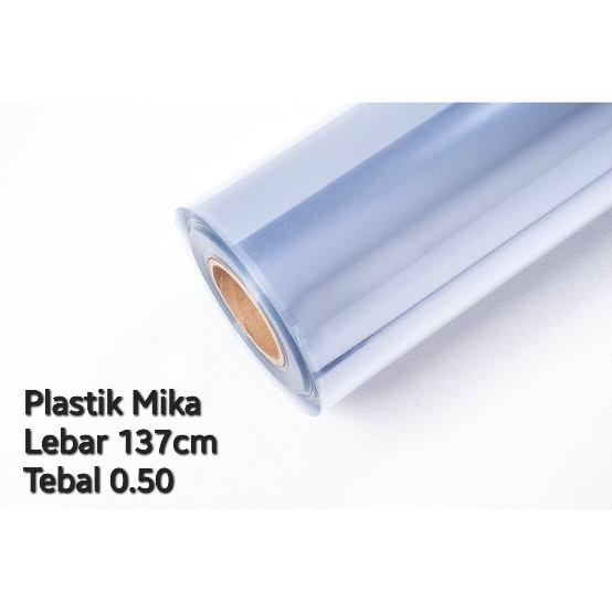 

><><><] plastik bening mika 0,50 / plastik transparan 0,50 lebar 137cm