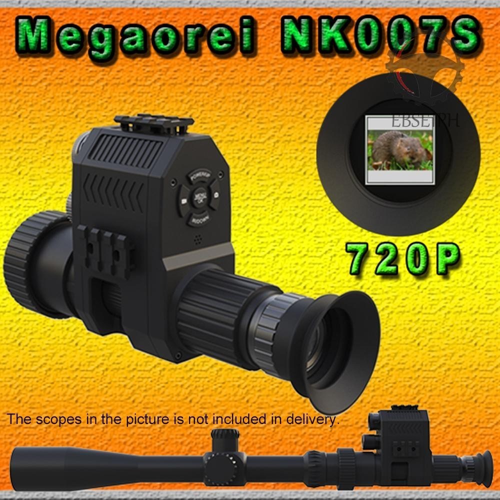 Ebsrph Digital Night Vision Scope Monocular 100-200M Camcorder Inframerah Mendukung Perekaman Foto V