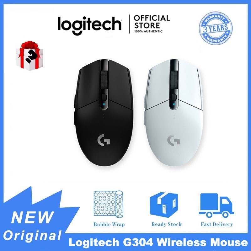 Logitech G304 LIGHTSPEED 12000 DPI Hero Sensor Mouse Gaming Nirkabel PC/Mac Ringan |YrMKUrJO|