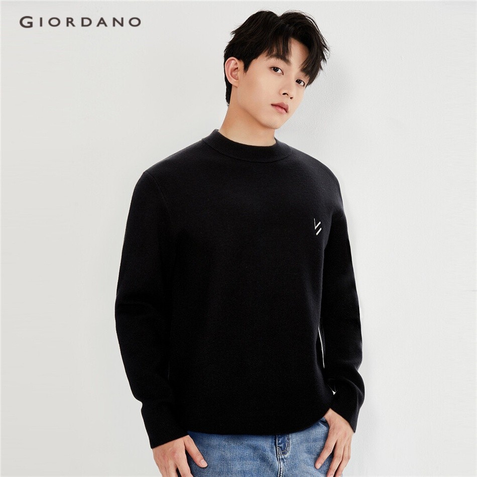 GIORDANO MEN Sweater leher tiruan bordir 13053765 |PZxpThIU|