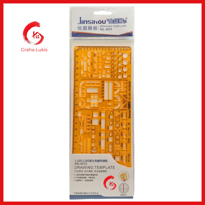 

Sale Penggaris Mal Arsitek Template (4372) 1:100 & 1:200