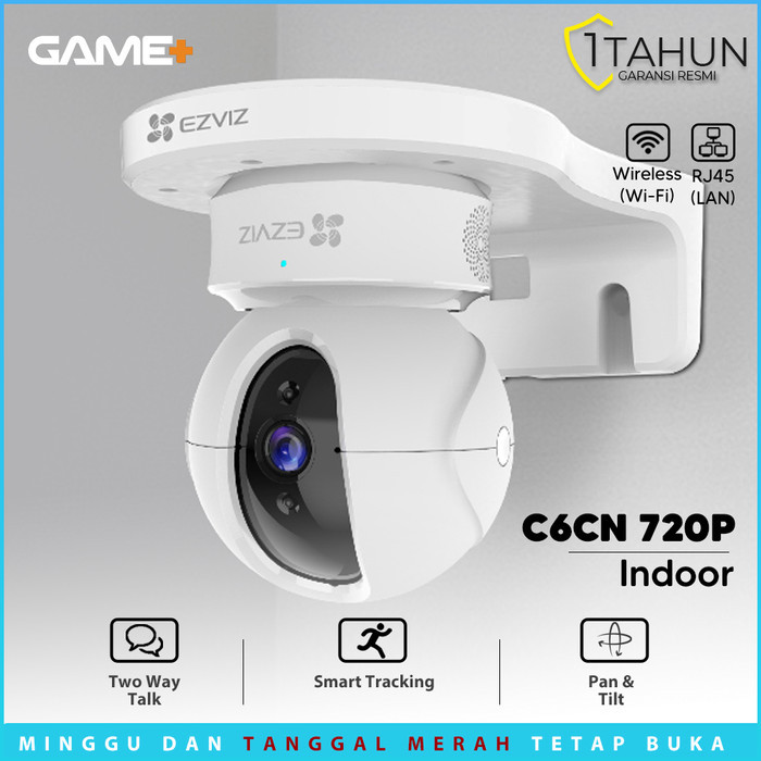 Ezviz C6Cn 720P Cctv Free Wallmount Wifi / C6Cn Bergaransi Resmi