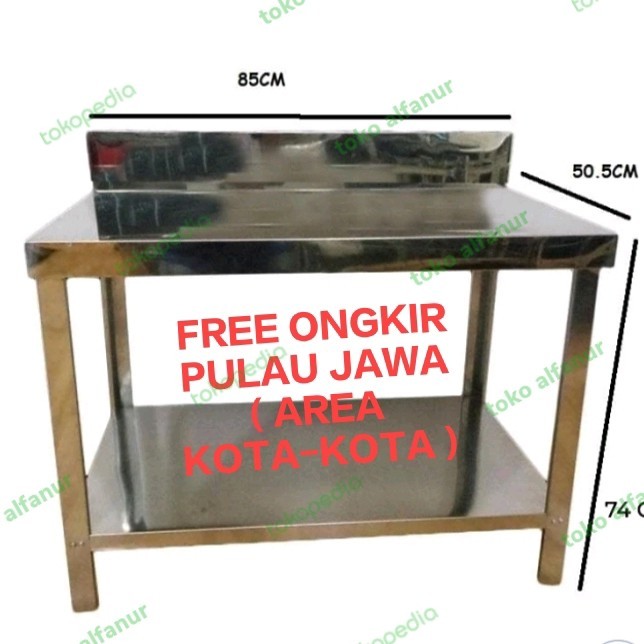 Meja Kompor Meja Dapur Stainless Mt2 Metalco