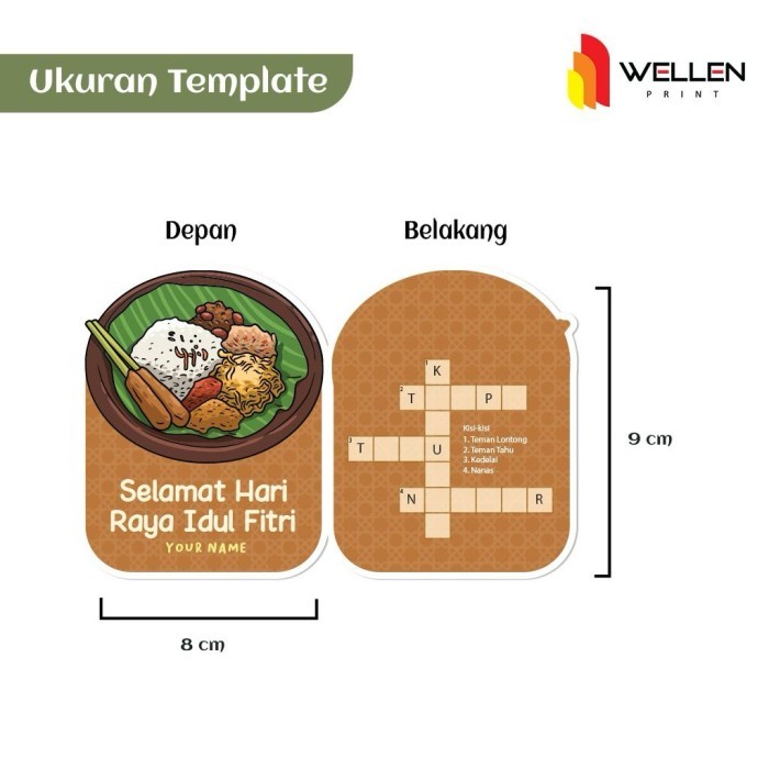 

Terlaris WELLEN PRINT Cetak Amplop Idul Fitri Tema Makanan Custom Nama SALE