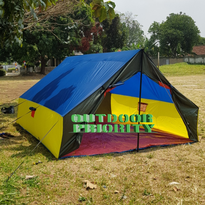 Soniaa_ Tenda Pramuka 3X4 Plus Alas Tanpa Tiang