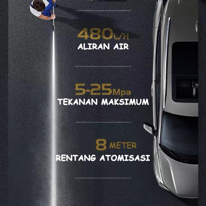 BARANG TERLARIS FUYAON CUCI MOBIL PENCUCIAN MOBIL LISTRIK ELECTRIC CAR WASH PENYEMPROT LISTRIK