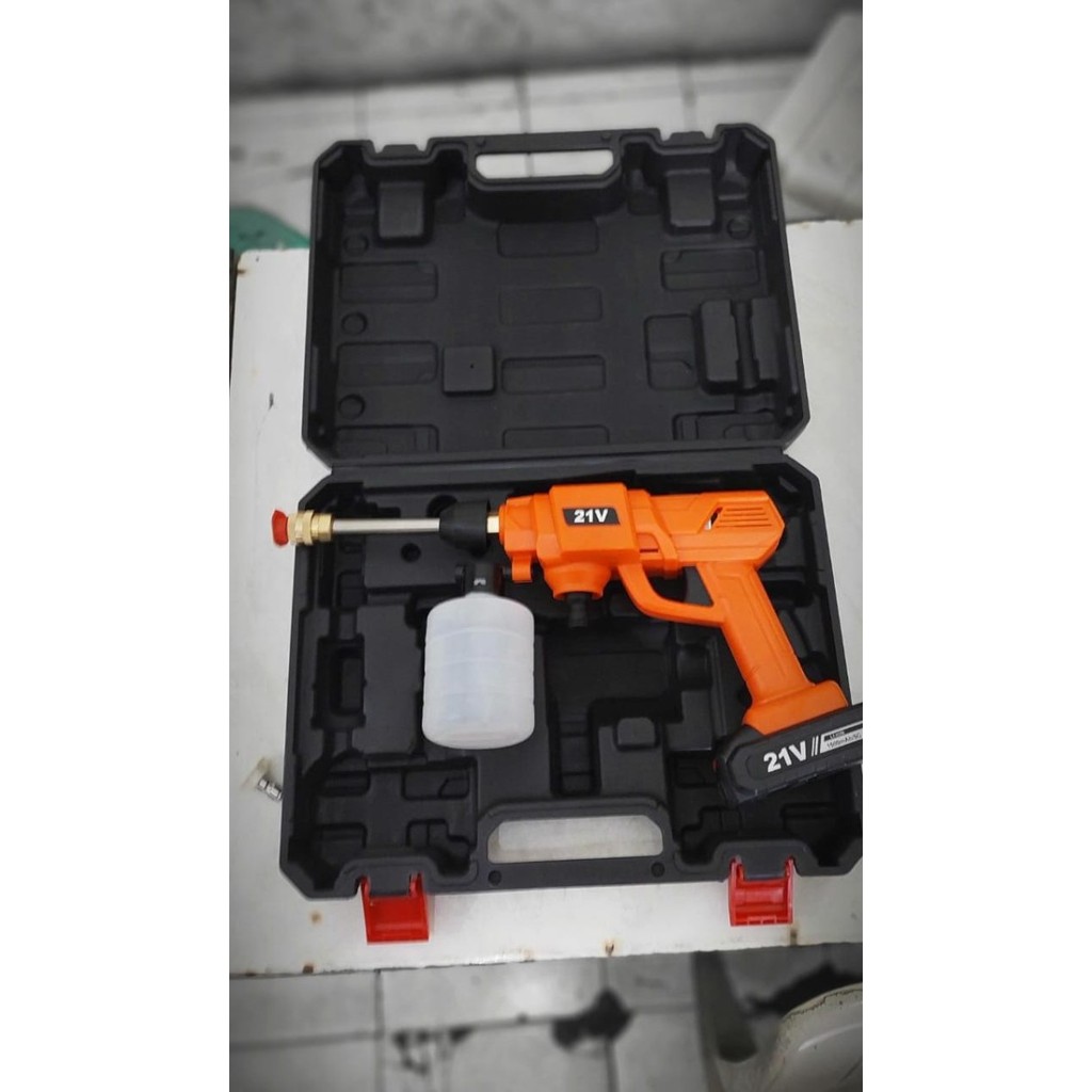 BARANG TERLARIS XENON JET CLEANER CORDLESS 21V JET CLEANER BATERAI PACKING AMAN