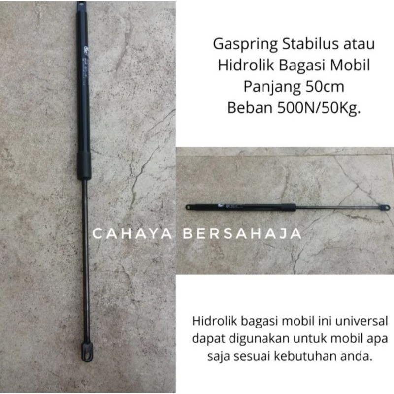 Gas Spring 50cm 500n 50kg Gaspring 50cm Gespring Shock Bagasi Stabilus 50cm 500n Shock cap Bagasi