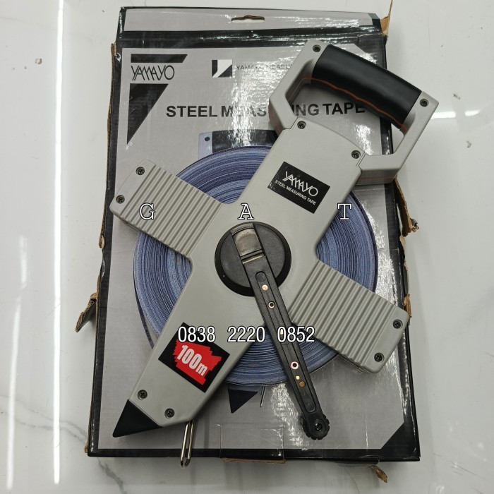 Meteran Roll 30M 50M 100M Yamayo Meteran Stainless Steel Meteran Roll