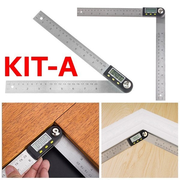 Penggaris Digital / Alat Ukur Sudut Kemiringan / Penggaris Bujur 200Mm