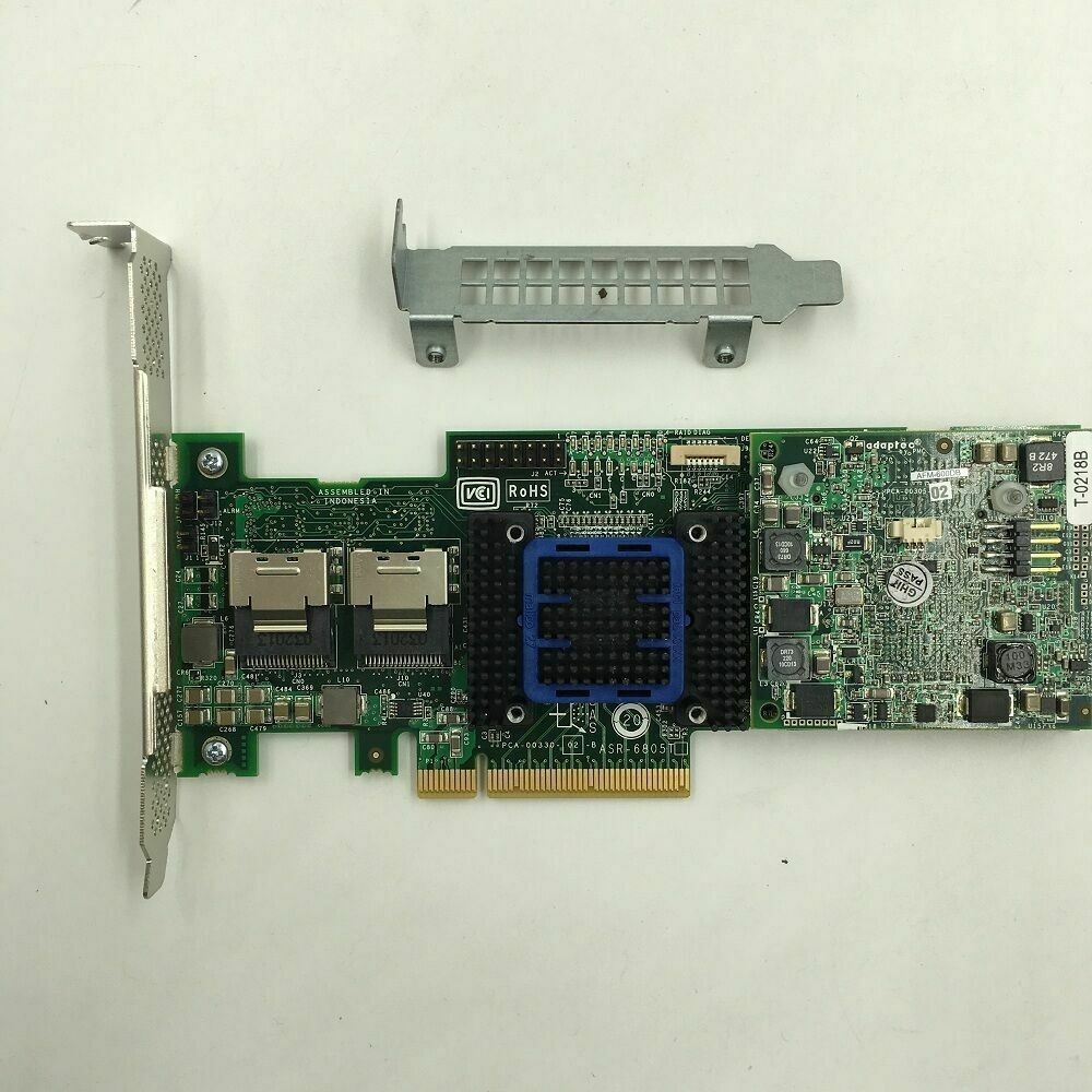 ADTNETWORK ASR-6805T Adaptec RAID 6805T 8Port PCI-E 512MB Cache SAS RAID Controller