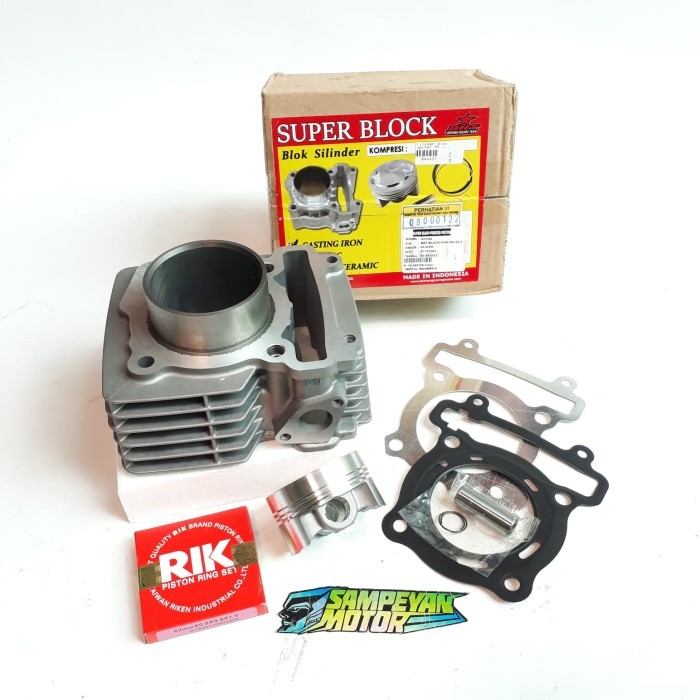 Silinder Blok Cylinder Block Set Seher Piston Jupiter Mx King 62Mm Brt Barang Langka