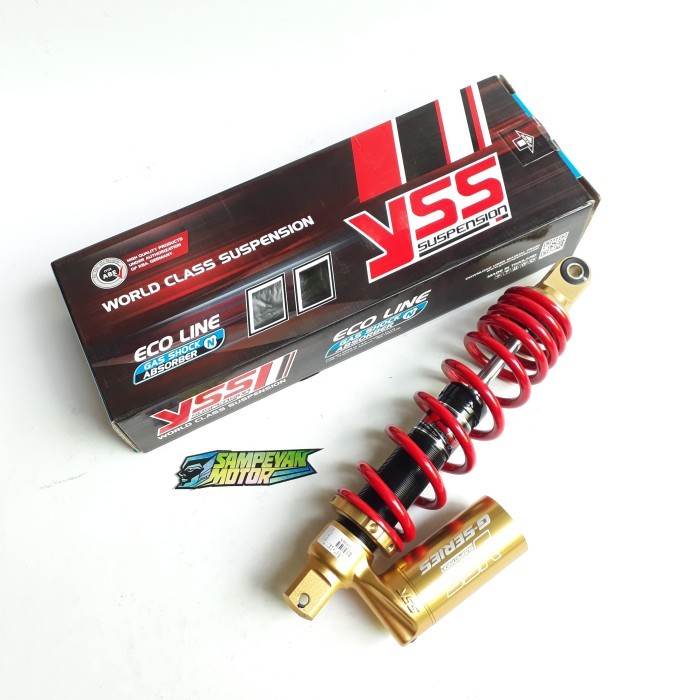 Shock Skok Belakang Matic Tabung Bawah 330Mm Merah Yss New C-Euro Barang Langka