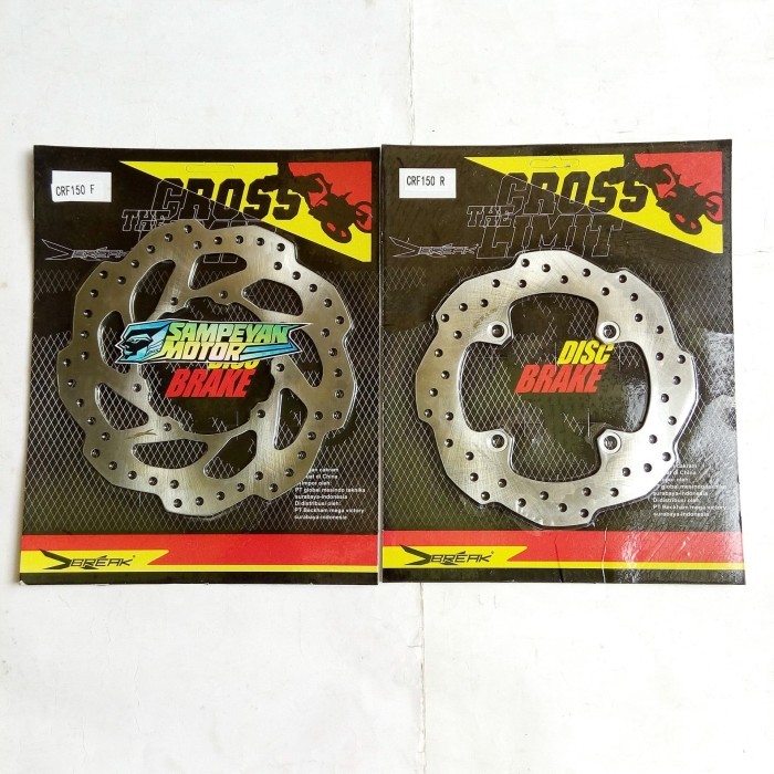 Disc Disk Piringan Rem Cakram Set Depan Belakang Honda Crf 150 X Break Barang Langka