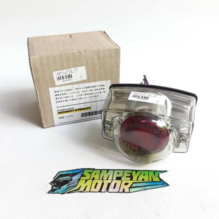 Stoplamp Lampu Stop Belakang Cb 100 Cb100 Led Kaca Smoke Takegawa Barang Langka