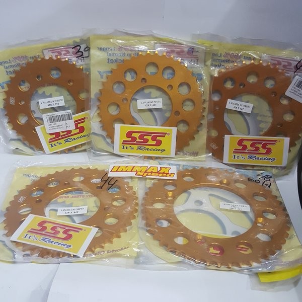 Gear Belakang Blkg Alloy Dural Almu 40 41 42 43 44 45 46 47 415 Sonic Satria F150 Fu 125 150 Mx King