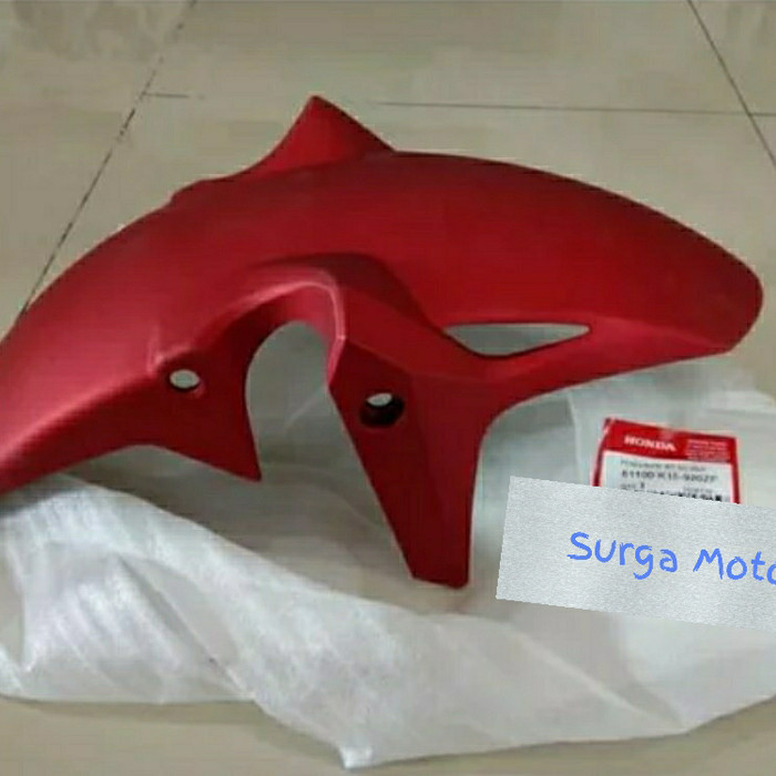 Spakbor Slebor Depan Cb150R Led K15M 2018 Merah Doff . 61100-K15-920Zf Barang Langka