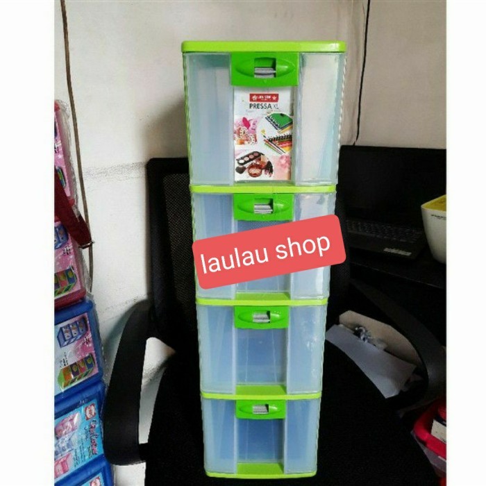 Laci Plastik Cd Susun 4 Lion Star Pressa Pr 24 Xl-4 Box Dvd Container