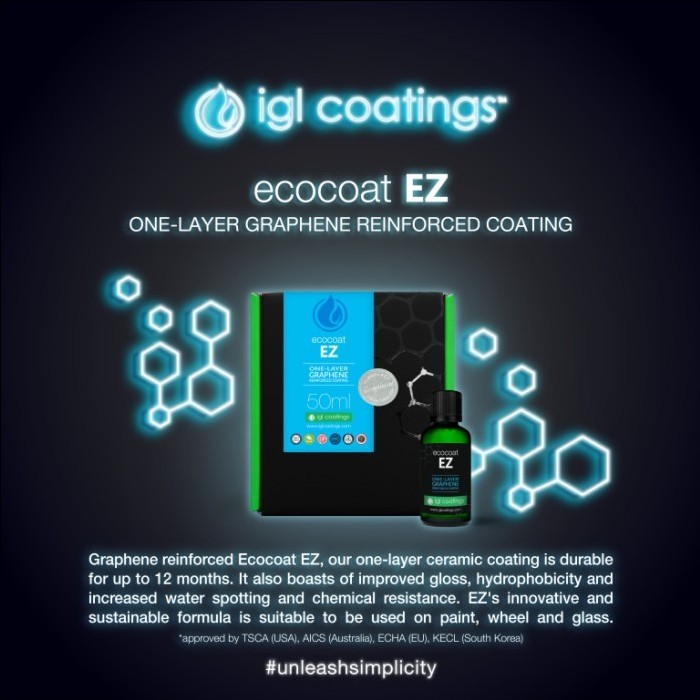 READY IGL EZ GRAPHENE COATING 50ML SET CARBON GRAPHENE COATING BODY