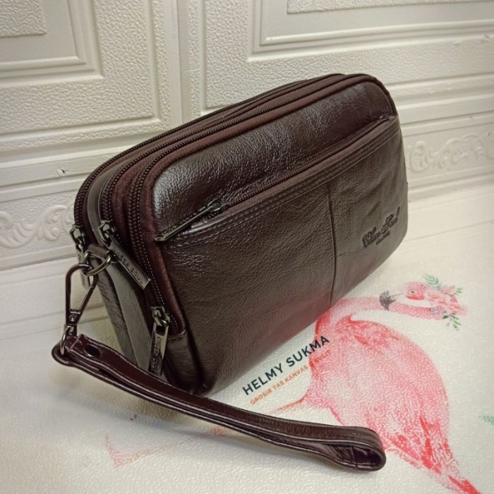 

TERLARIS CLUTCH HANDBAG KULIT IMPORT CHEER SOUL 2267 - TAS TANGAN PRIA 4 RUANG MURAH!!! MURAH