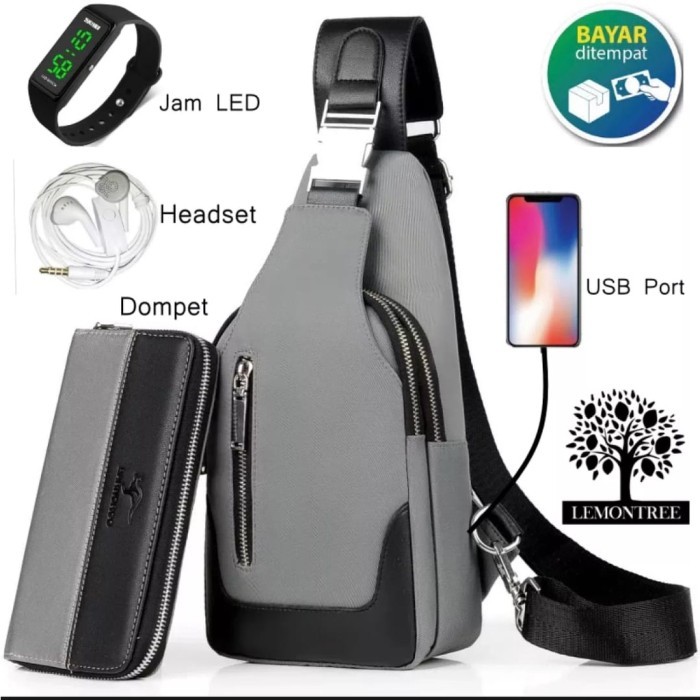 

TERLARIS 5IN1-GRATIIS DOMPET, JAM LED, HEADSET, USB PORT - GRATIS ONGKIR TAS SELEMPANG PRIA
