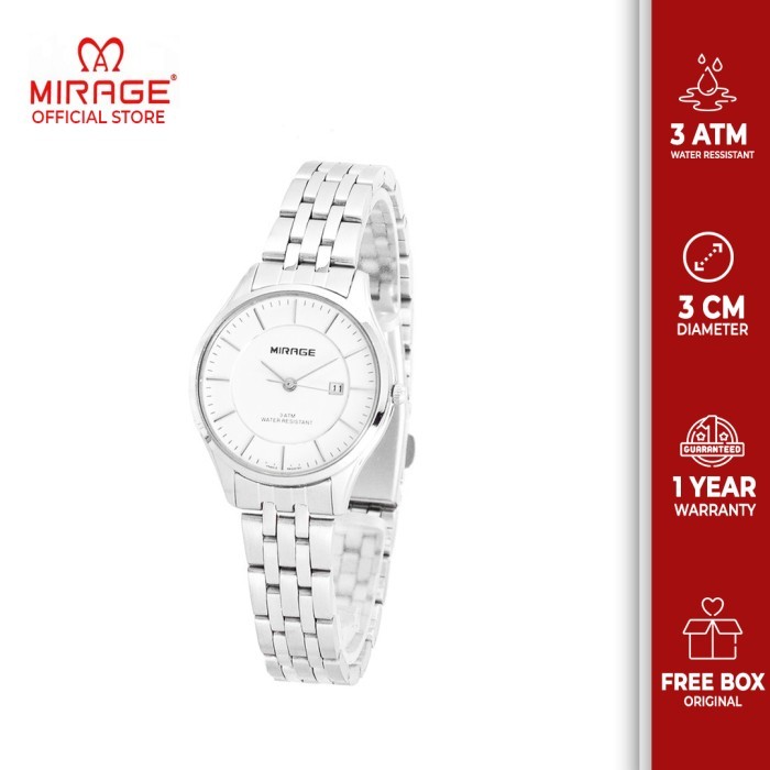 Jam Tangan Mirage Wanita Silver 8544L Pp
