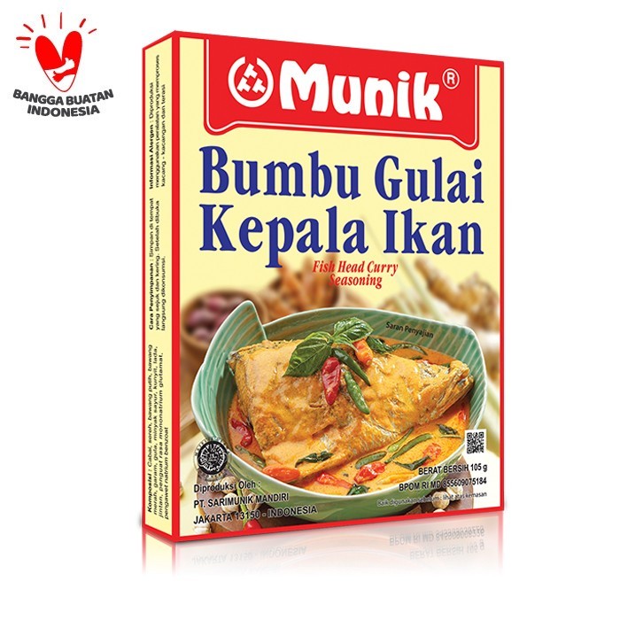 

Bumbu Munik Gulai kepala Ikan 105 Gram