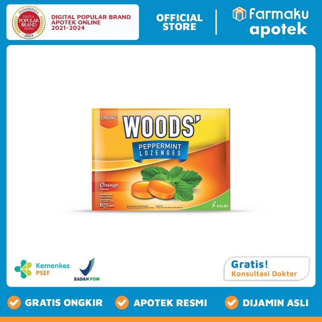 

Woods Lozenges Jeruk Orange 1 Sachet - TMG