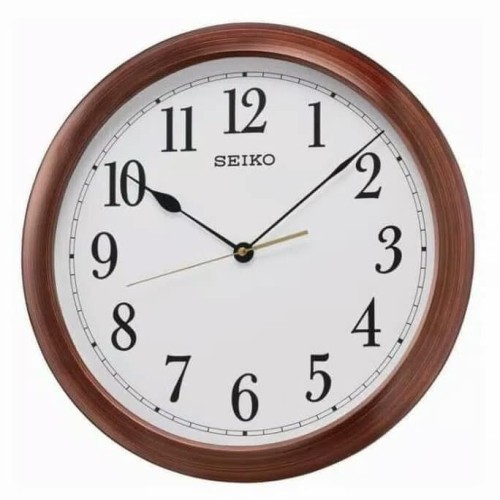 Jam Dinding Seiko Qxa598B Motif Kayu 40 Cm Original Seiko