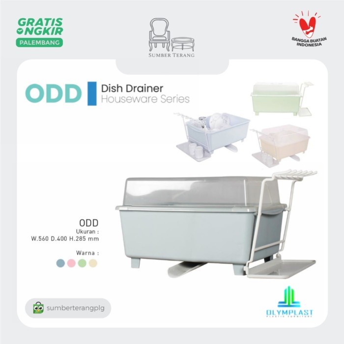 Box Plastik / Tempat Meniriskan Piring / Olymplast Odd / Rak Piring