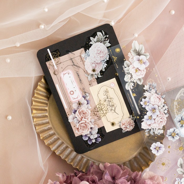 

Diskon Loi Design - Stars And Flowers - 5Cm Bronzing Clear (Glossy) Pet Tape Packing Aman