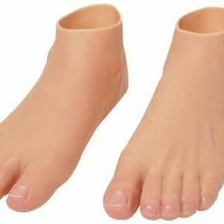 BERKUALITAS telapak kaki palsu silicon