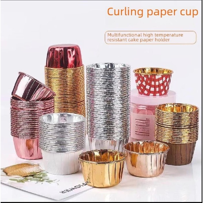 

Cupcake 4435 Muffin Pink Curly Isi=50Pcs / Roll, Masuk Oven & Cantik