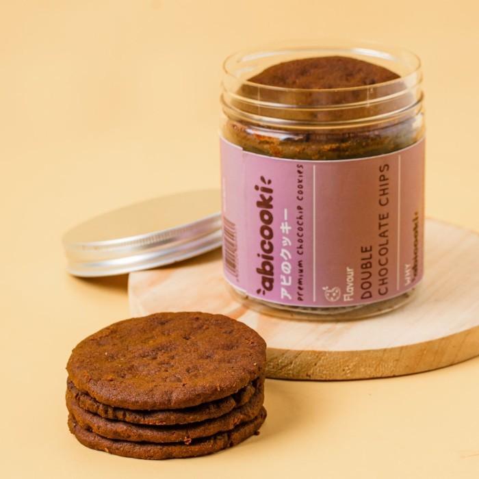 

Double Chocochip Cookies Abicooki Giant - Biscuit Coklat Chip Cookies Best Quality