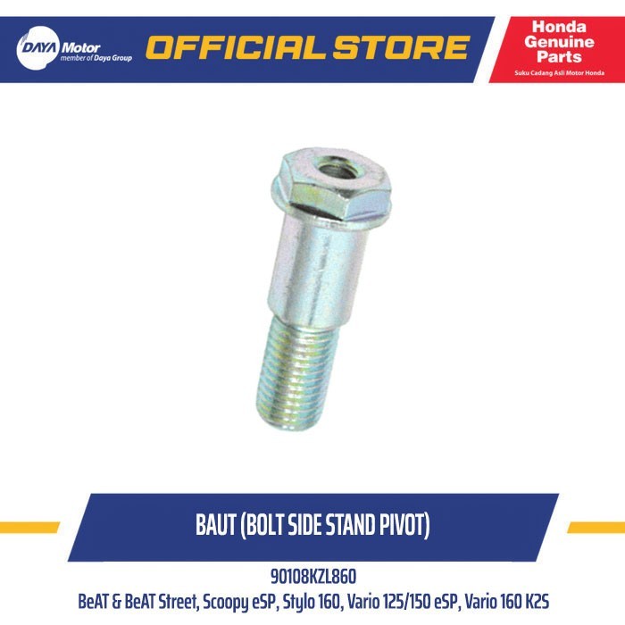 90108KZL860 Bolt Side Stand Pivot Scoopy eSP, Vario 150 eSP
