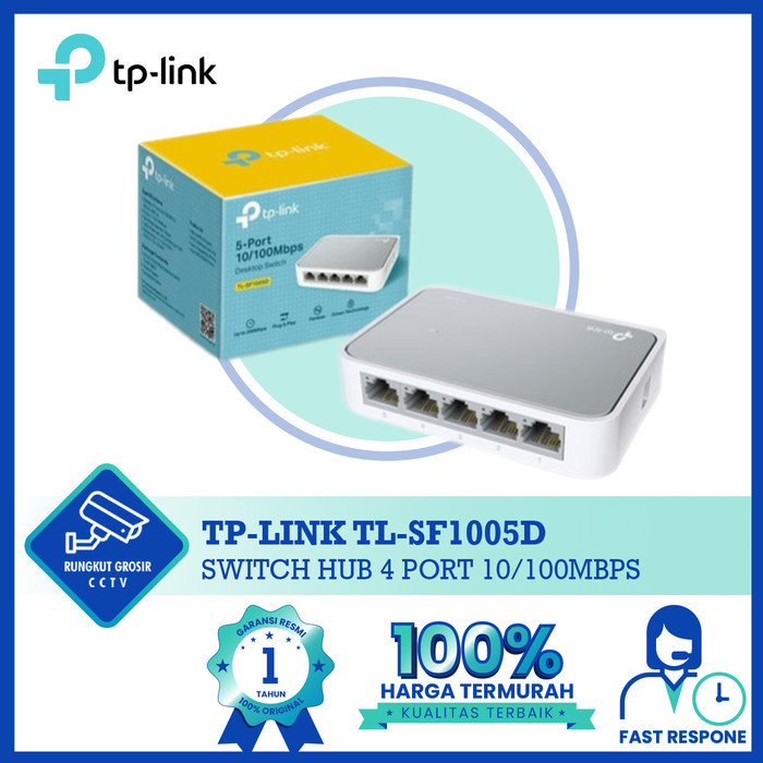 Terlaris Tp Link Switch Hub 4 Port Tp-Link Tl-Sf1005D 10/100Mbps