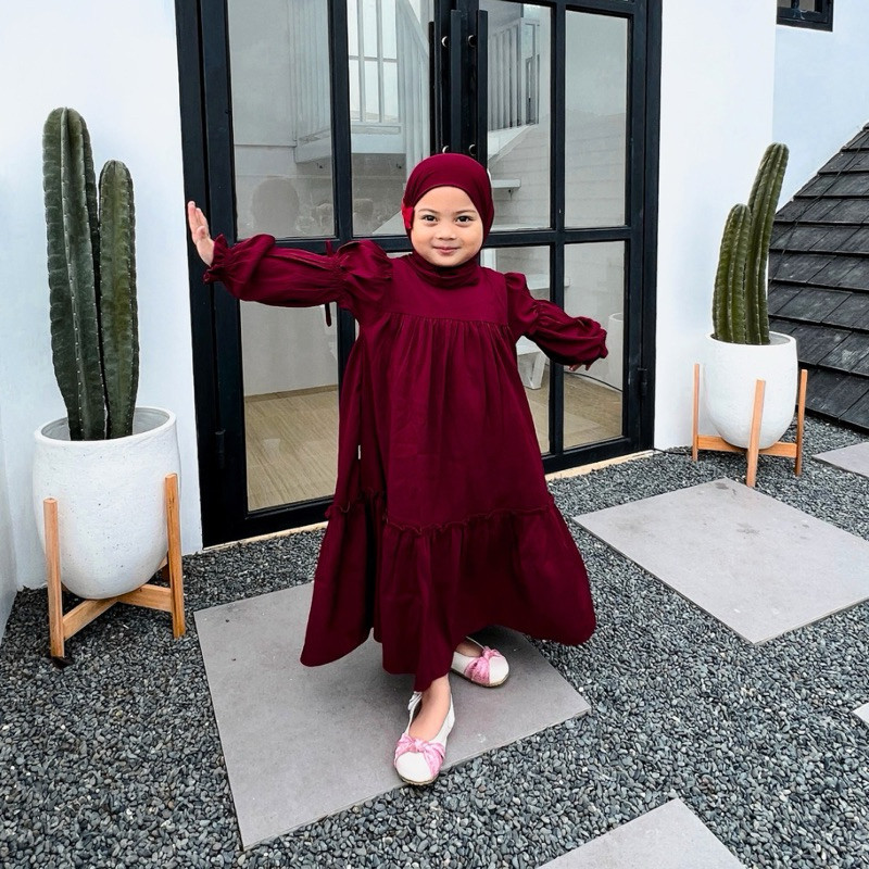 [BEST SELLER] FREE ONGKIR - AYESHA-KALUNA Gamis Anak 2-9 tahun
