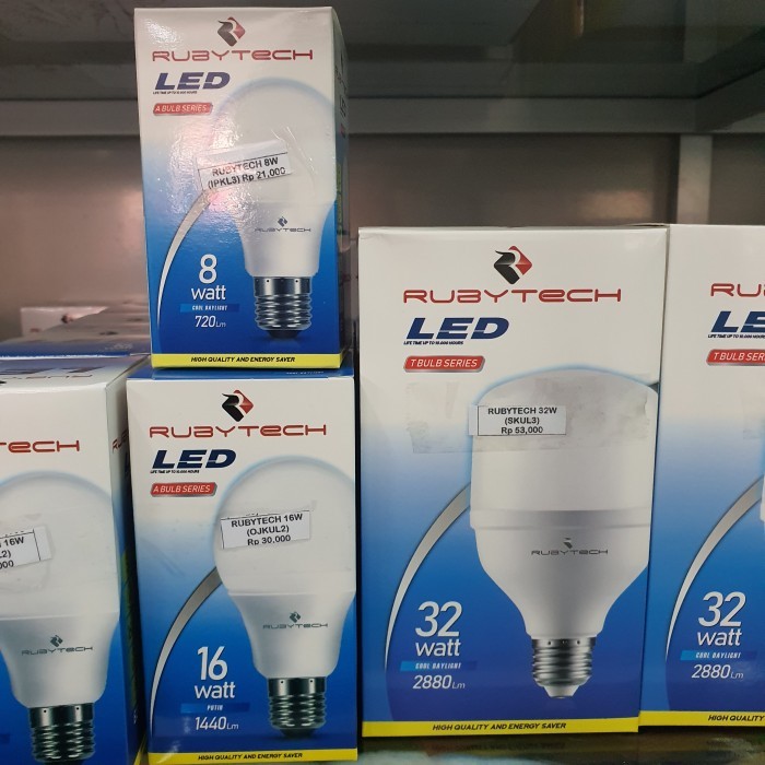 ] Lampu bohlam led 8watt rubytech
