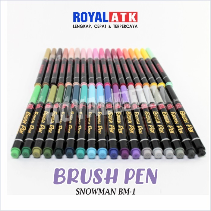 

Brush pen snowman BM-1