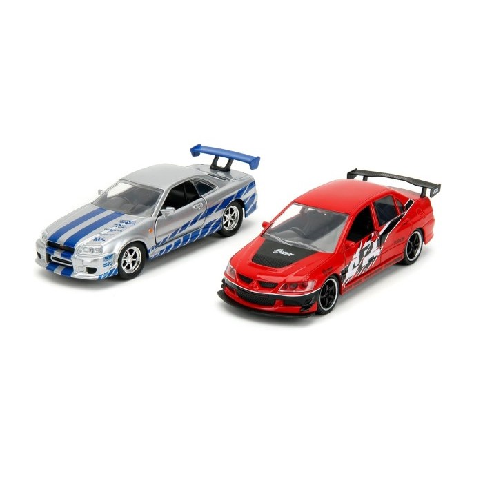 PROMO Jada 1:32 - Fast & Furious Twin Pack Lancer IX & Nissan Skyline GT-R