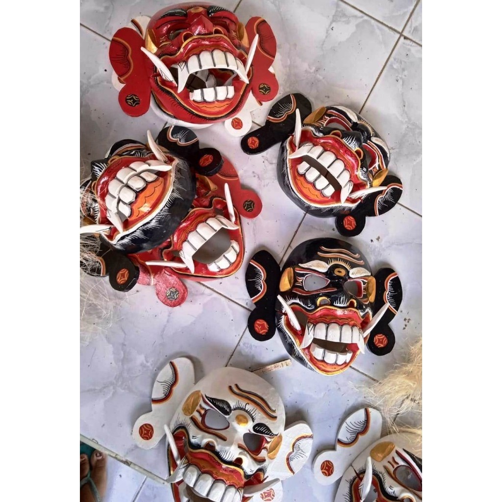 @@@@] Topeng Celuluk kerajinan tangan ukiran kayu Bali