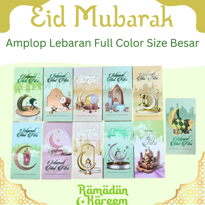 

Terlaris Promo Amplop Lebaran Idul Fitri Besar Karakter Khusus Ukuran L SALE