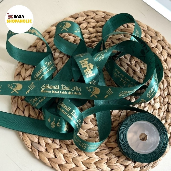 

Terlaris Pita lebaran idul fitri/pita satin premium 2,5cm SALE