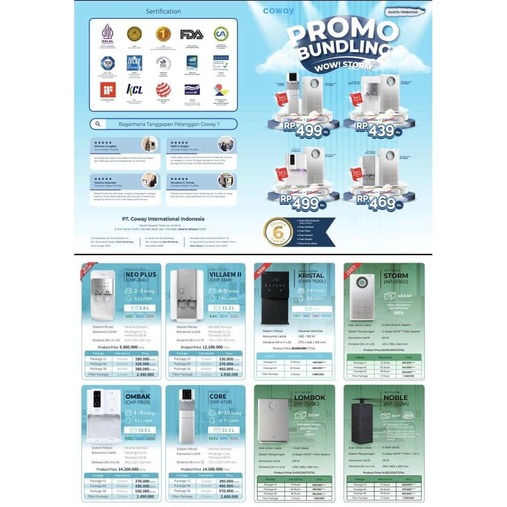 

browsur coway berbahan art paper