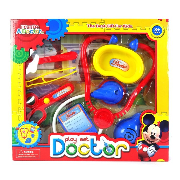 Mainan Anak Laki Perempuan Dokter Set Disney Mickey Mouse
