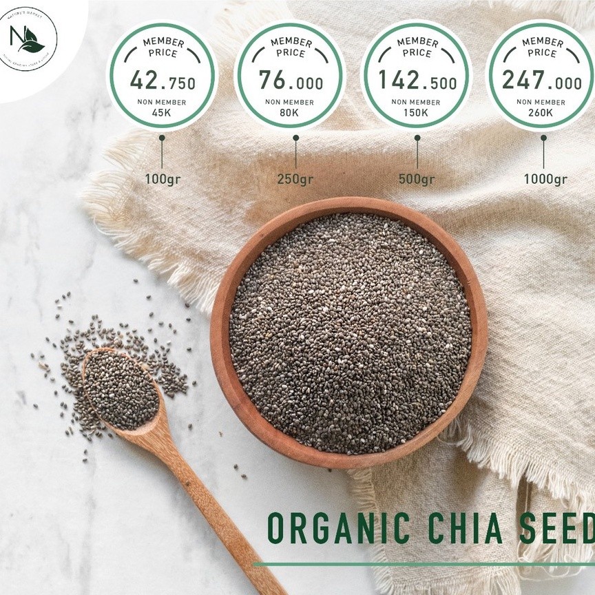 

Nature Maret Organic Chia Eed 1G