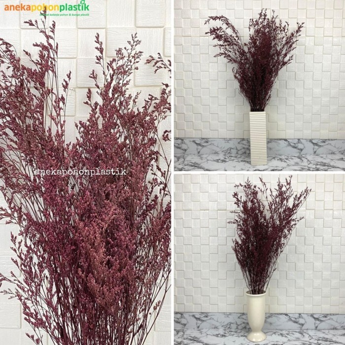 

BUNGA HIAS KERING CASPEA DRIED FLOWERS ARTIFICIAL VAS KERAMIK DEKORASI